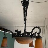 Chandelier glass paste