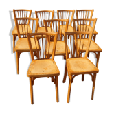 Série de 9 chaises Baumann