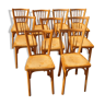 Série de 9 chaises Baumann