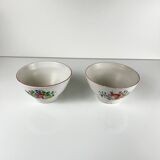Set of 2 KG Lunéville bowls, street lamp model, early 20th century