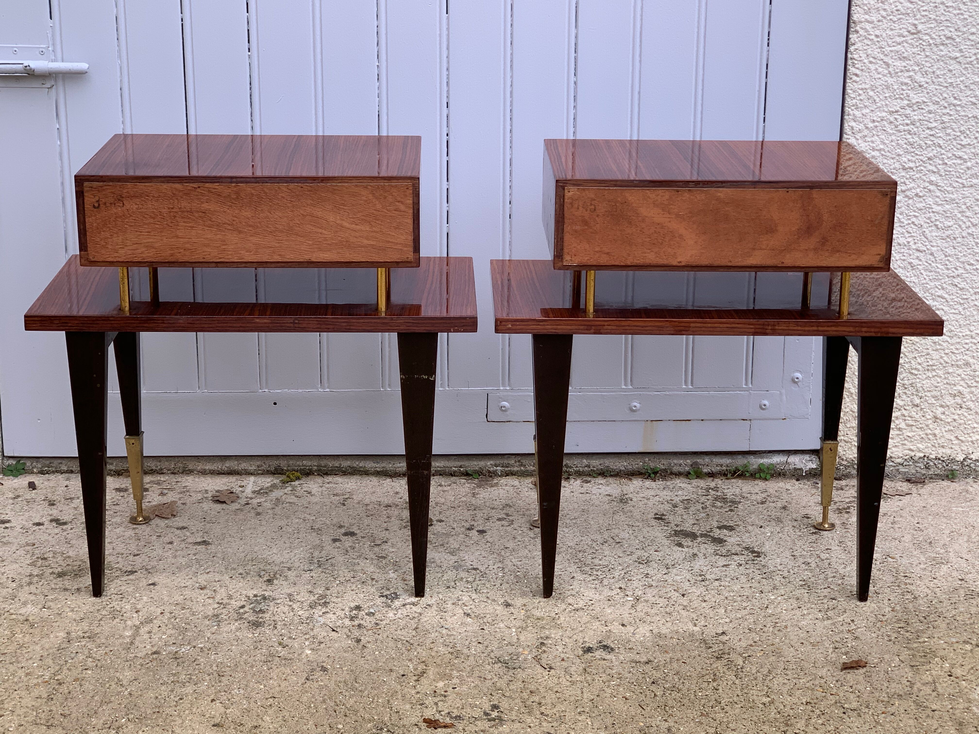 Pair of vintage bedside tables