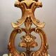 Golden wood lamp