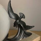 Art Deco Bird Nightlight, Marble, Regular and Opaline