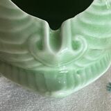 Almond green ceramic swan
