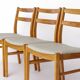 Lot de 4 chaises de salle à manger vintage en chêne, design suédois des années 1960 par Alb Johansson