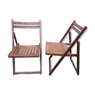 Chaises pliantes bois