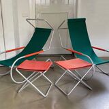 Set of midcentury 'Lido' sun lounge chairs, design Battista and Gino Giudici