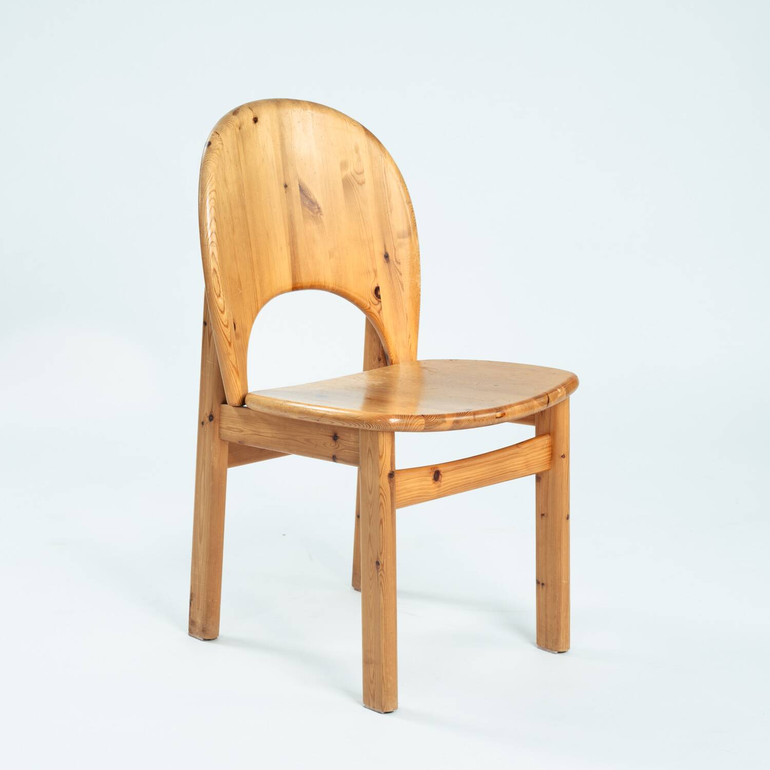 Glostrup Danish pine tulip dining chairs, Niels Koefoed, Denmark 1970s