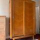 Vintage wardrobe with compass feet