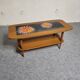 Coffee table 60s-70s scandinavian style tiles vallauris