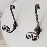 Pair of hooks wall coat rack 50/60s