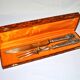 Rococo service cutlery in SILVER Minerve Armand Frenais 1900 Serving knife and fork