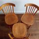Trio de chaises bistrot vintage