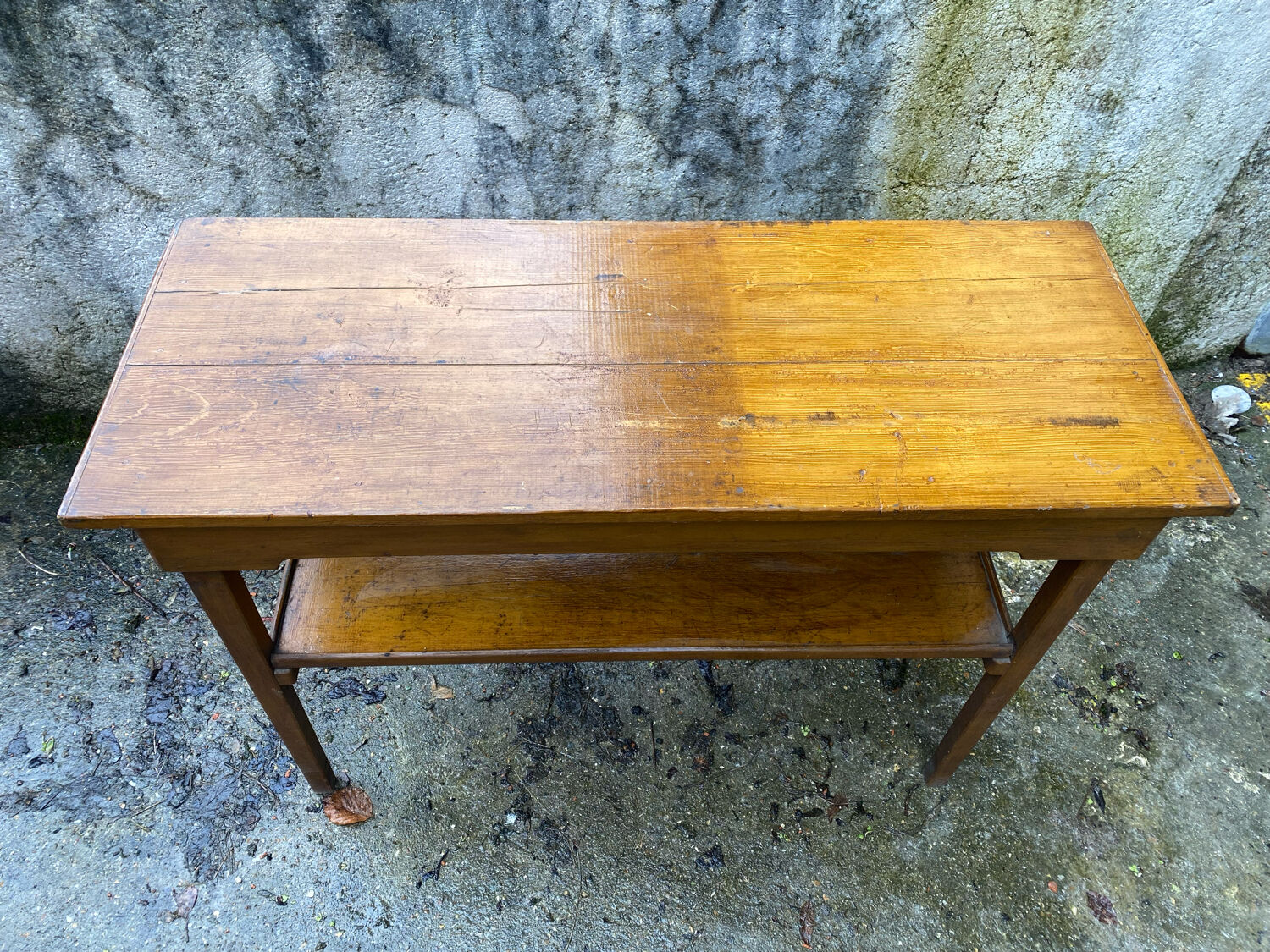 Old solid wood console cottage spirit