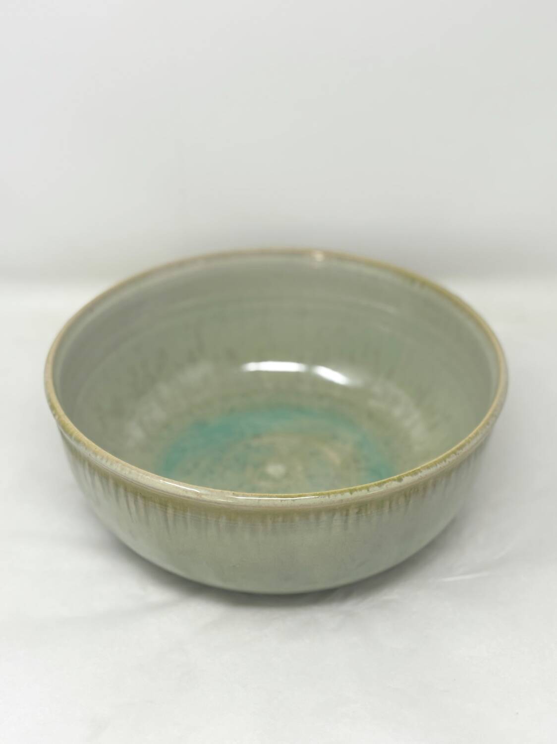 Water green ceramic dish