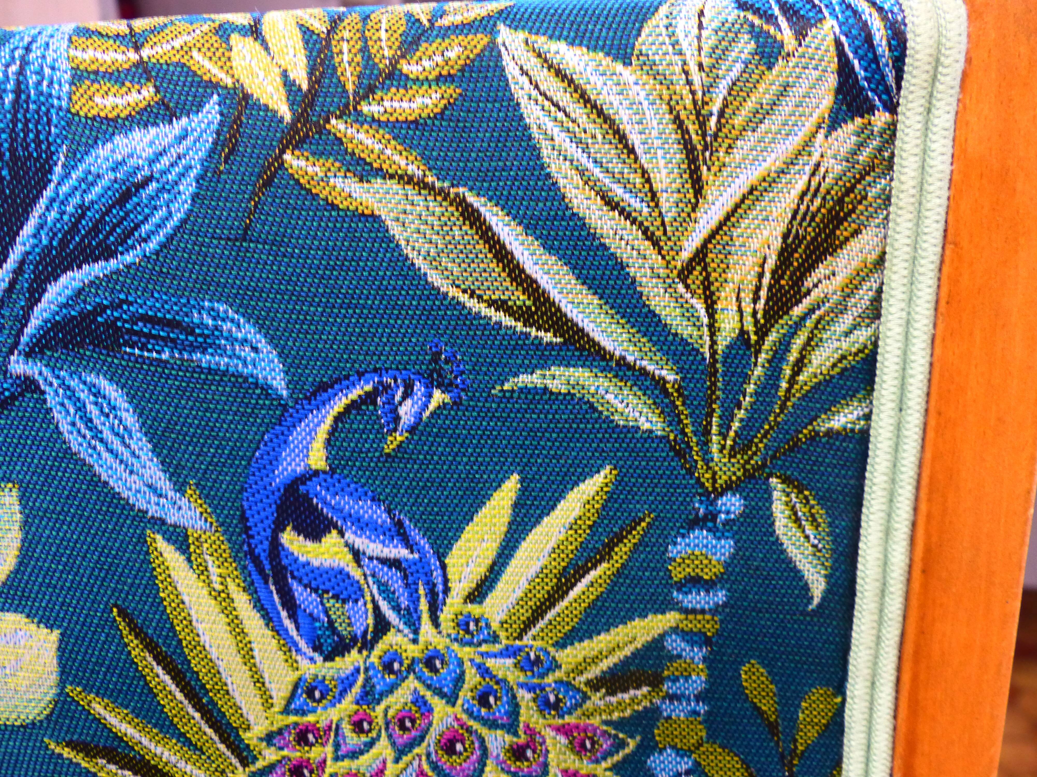 Pair of chairs 1960 jungle fabric