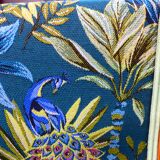 Pair of chairs 1960 jungle fabric