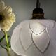 Vintage frosted glass lampshade pendant lamp