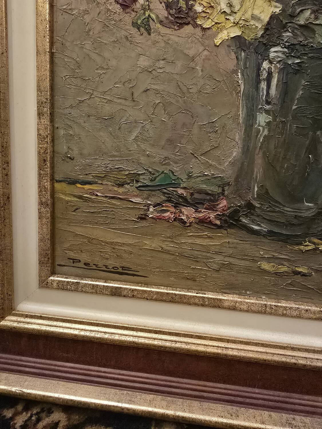 Oil on panel Bouquet