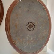 Tureen Le Creuset vintage oval casserole in brown enamelled cast iron size 30