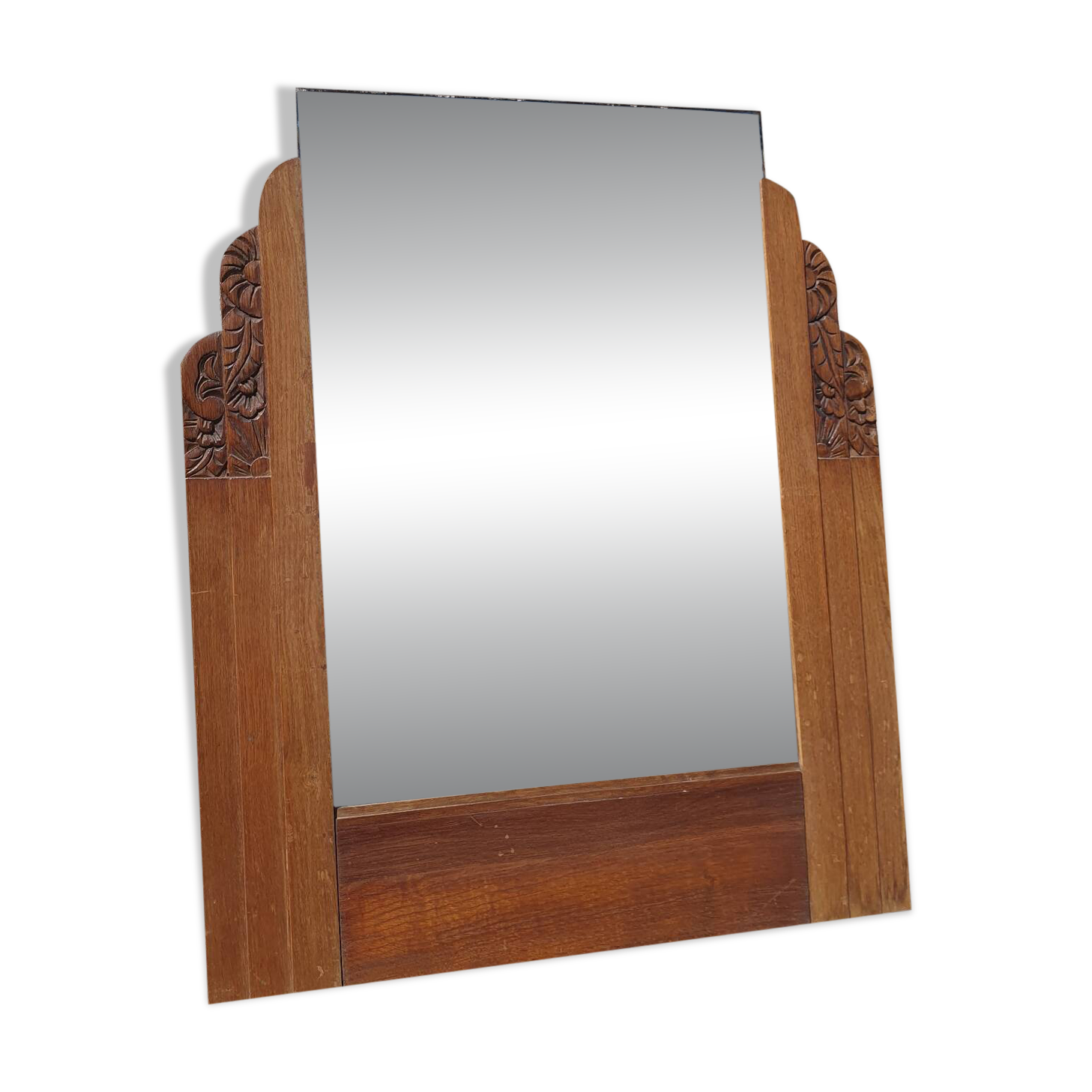 Art Deco mirror in carved wood