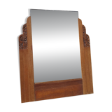 Art Deco mirror in carved wood