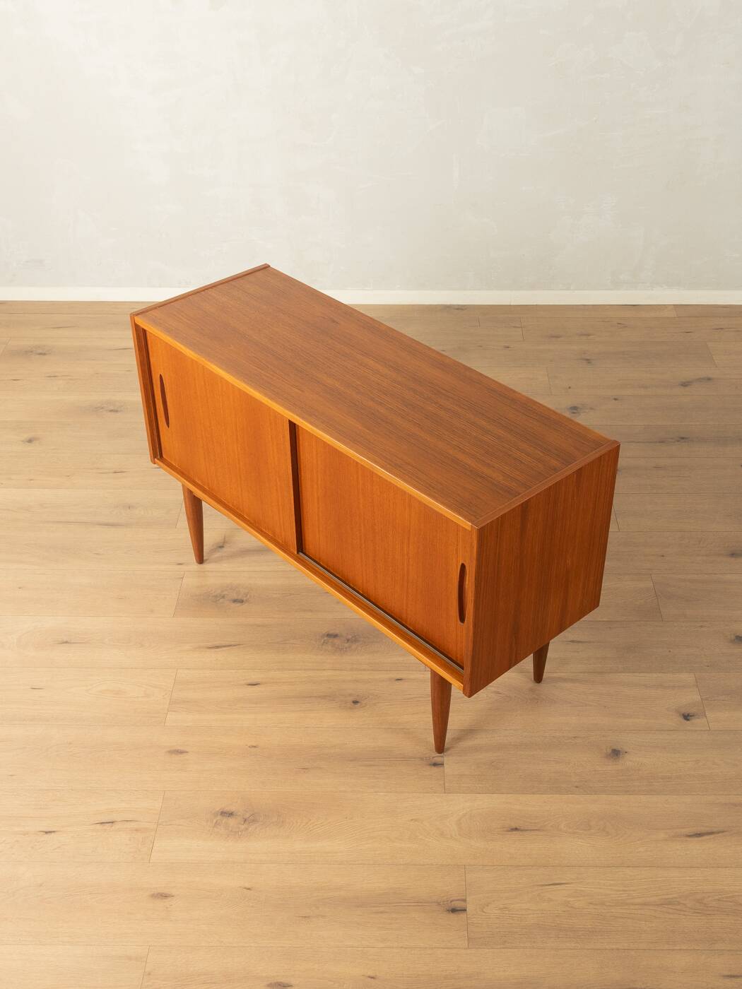 Elegant sideboard from the 1960s, minimalistic with practical storage space