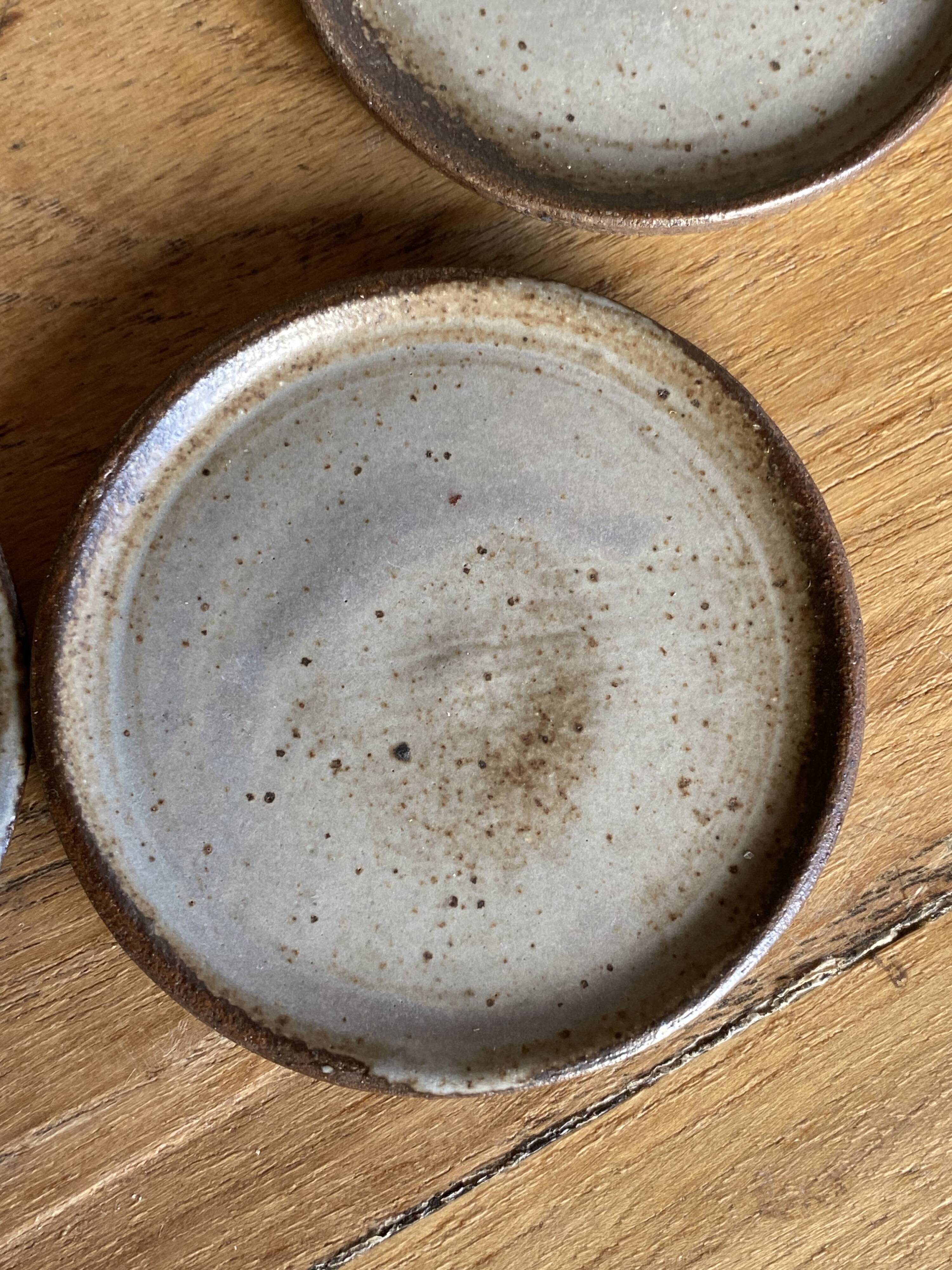 Handmade stoneware coffee set