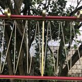 Vintage SNCF wall coat rack from the 60s