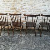 Mismatched bistro chairs