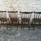 Chaises de bistrot dépareillées
