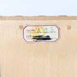 Paire de serre-livres en bois, style Bauhaus, années 1950