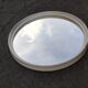 Round mirror frame white wood pop vintage 70
