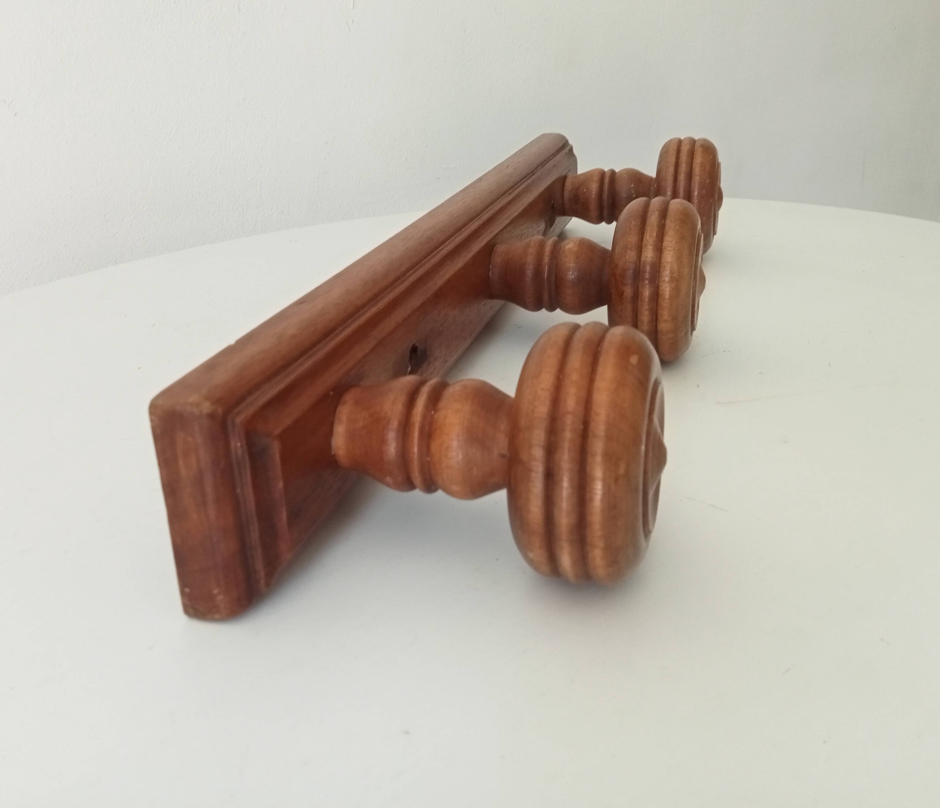 Rustic vintage wall coat rack