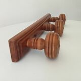 Rustic vintage wall coat rack