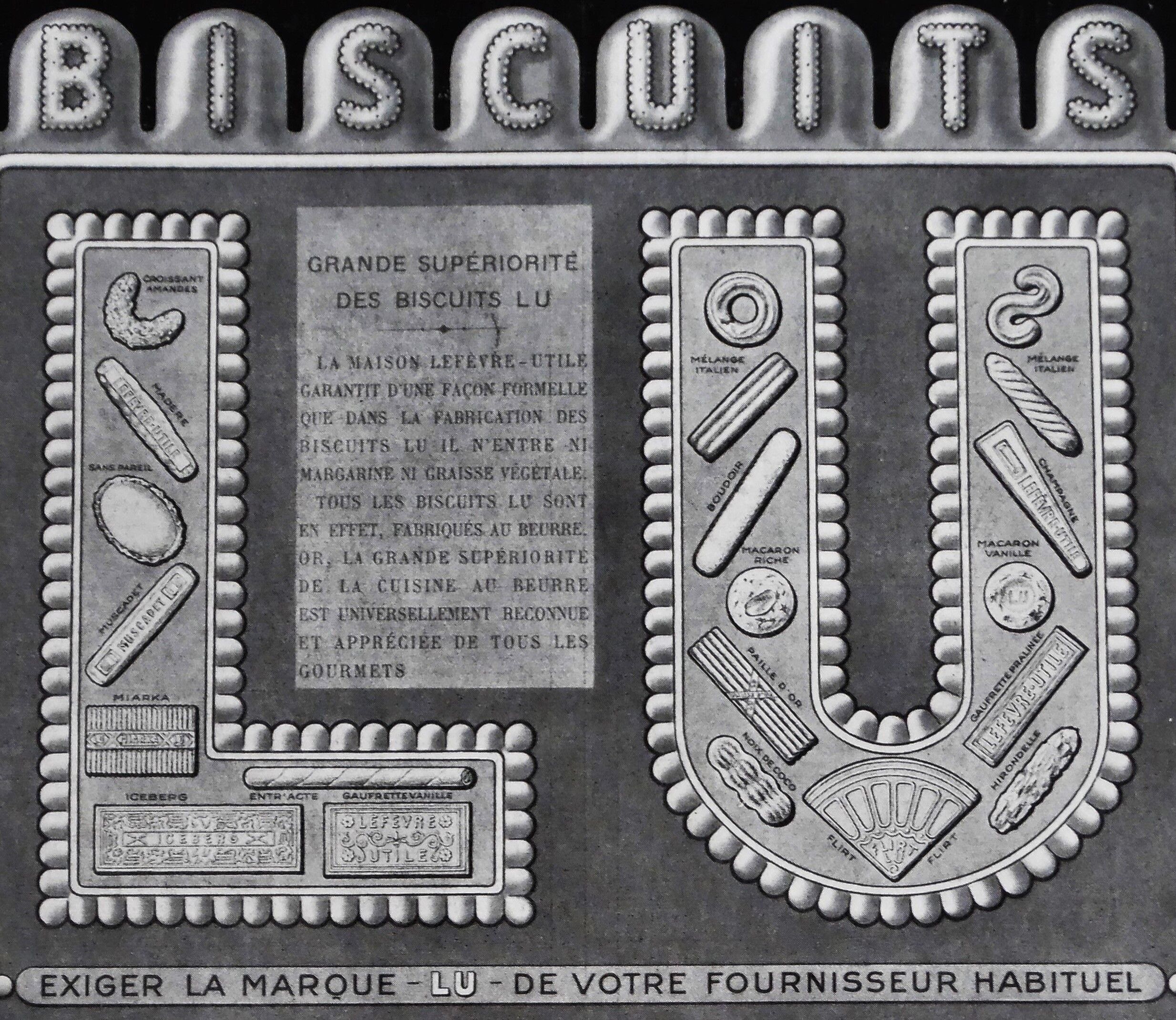 Advertising "LU" 1933