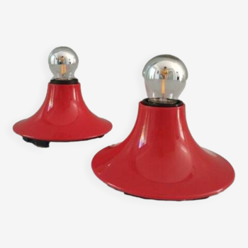 Pair of "Teti" wall lights Vico Magistretti, Artemide