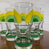 Series of 6 vintage Italy glasses