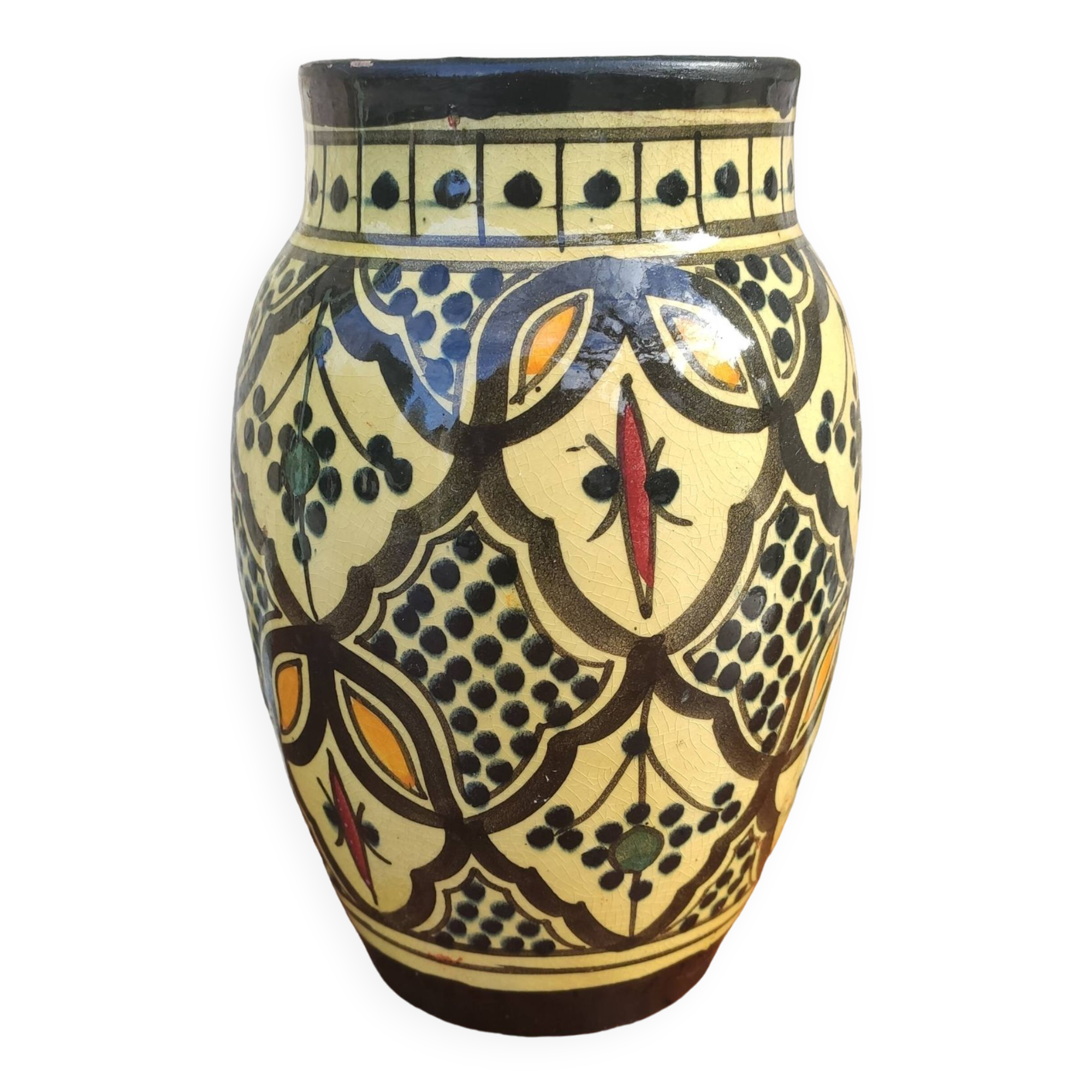 Moroccan ceramic vase