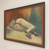 Tableau figuratif signé Marais, France années 70