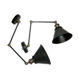 Pair of 2-arm industrial-style appliques