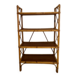 Vintage rattan bookshelf