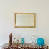 Miroir floral biseauté