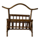 Vintage rattan magazine rack – natural curves and bohemian spirit