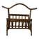 Vintage rattan magazine rack – natural curves and bohemian spirit