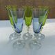 5 colorful champagne flutes