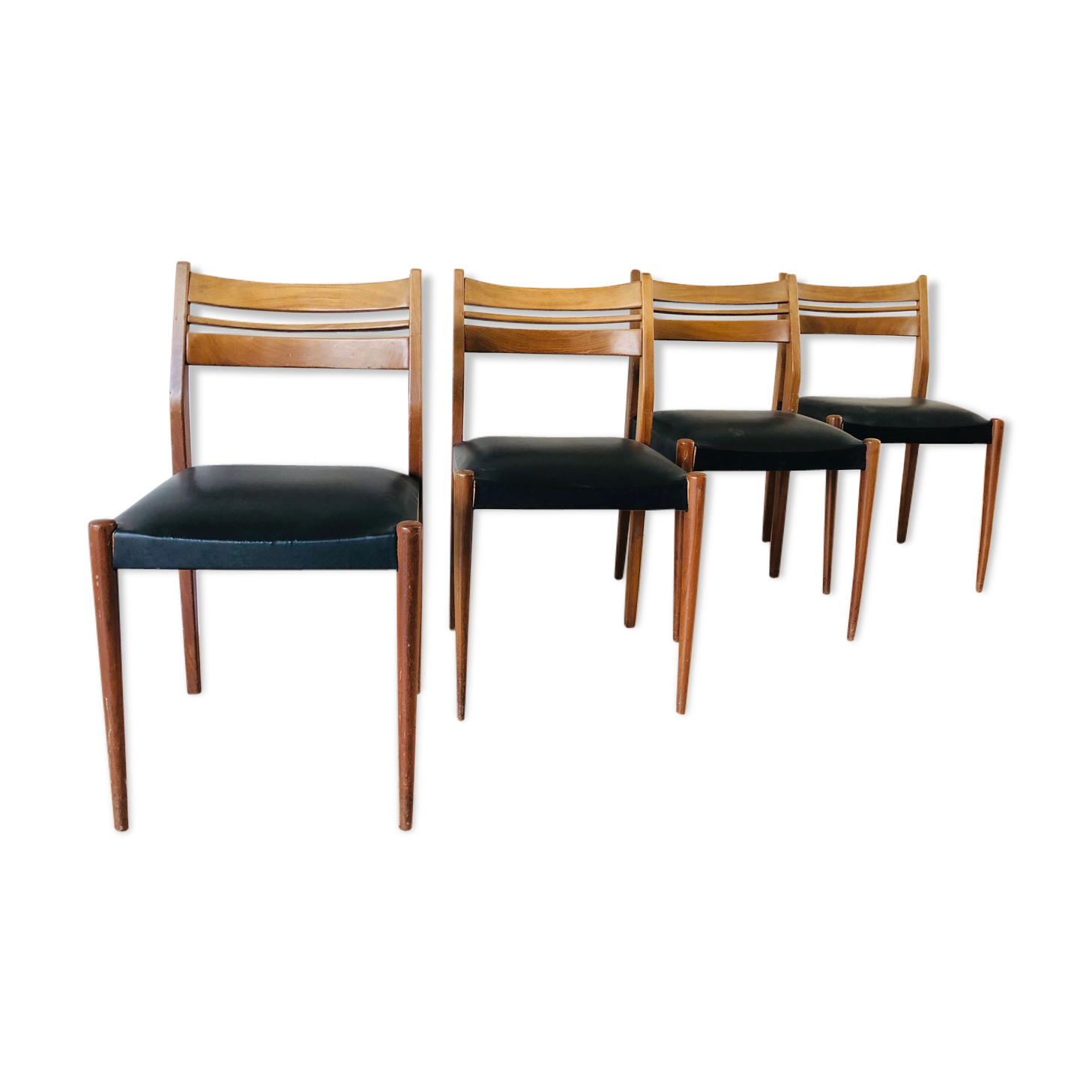 Set de 4 chaises scandinave en teck 1960
