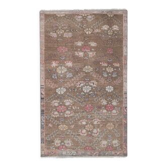 Tapis vintage turc de Oushak, tissé à la main 108x177 cm