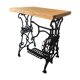 Ancient table, cast iron footing