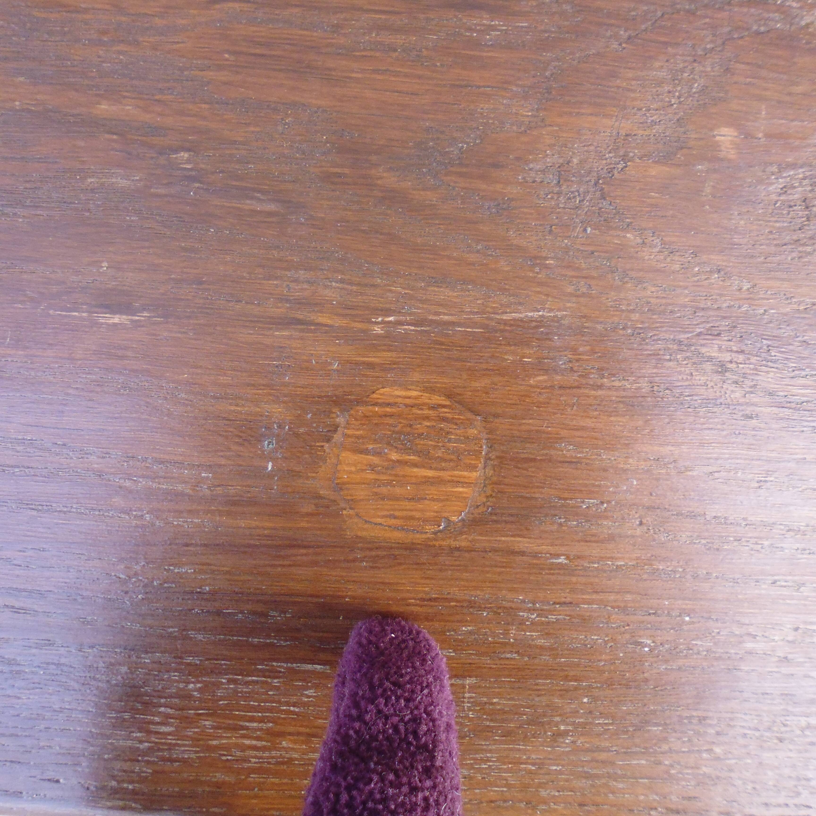 Pair of solid oak farm bench